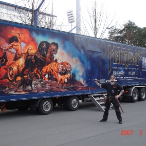 Na trasie i scenie z Manowar, 2007 r.